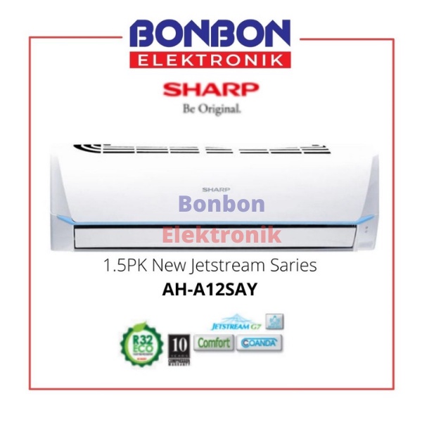 Sharp AC 1.5PK AH-A12SAY / 1.5 PK AHA12SAY New Jetstream Series