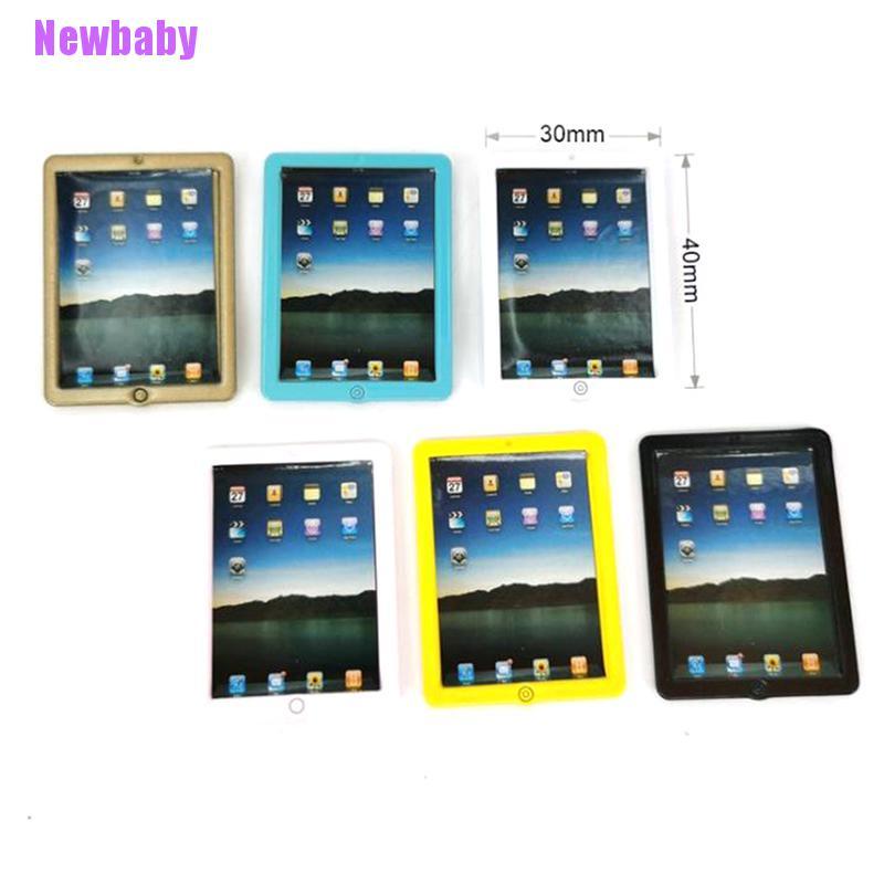 (Newbaby) Miniatur Tablet PC Skala 1: 12 Untuk Aksesoris Rumah Boneka