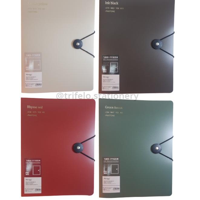 

[.Ready➺nih.] BINDER A5 B5 TALI WENGU POLOS MUJI STYLE⌛AWD⭐