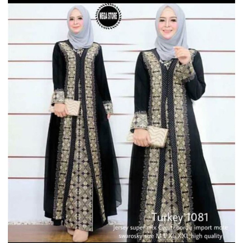 Gamis Abaya Turkey #1081 Dress Muslim