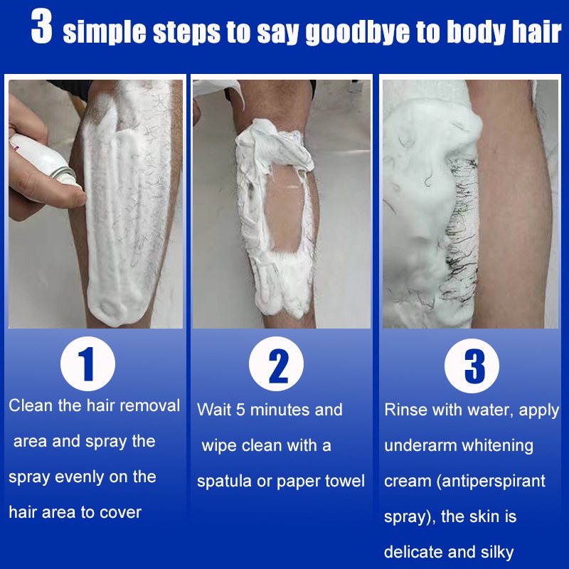 【Barang spot】Semprot Krim Penghilang Rambut Cream Penghilang Bulu Kaki Cream Hair Removal Spray Penghilang Bulu Ketiak Depilatory Cream Krim Perontok Bulu Ketek/Pencabut Bbulu Kemaluan Wax Ketiak Kemaluan Removal Cream Alat Menghilangkan Bulu Vagina