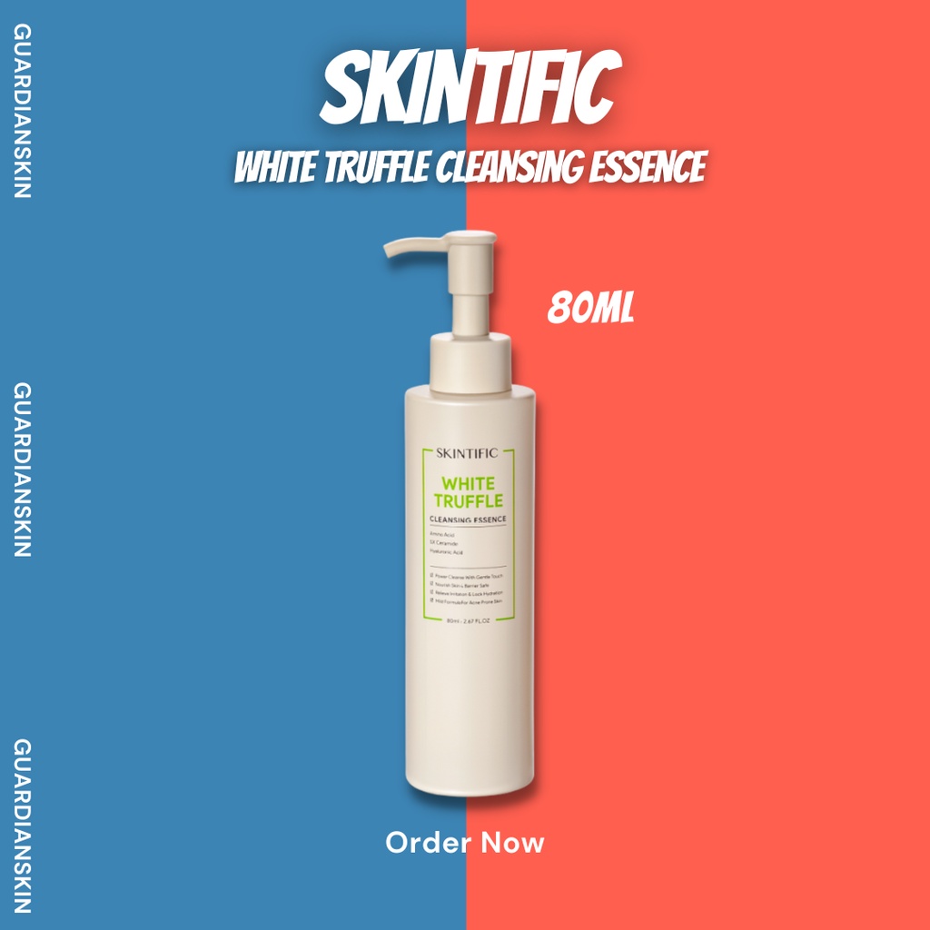 SKINTIFIC White Truffle Cleansing Essence Cleanser Facial Wash Serum Nourish and Protect Skin Barrier 80ml