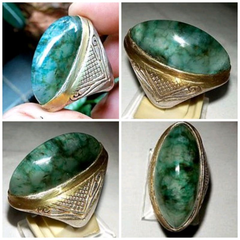cincin batu akik pandan sisik naga (229)