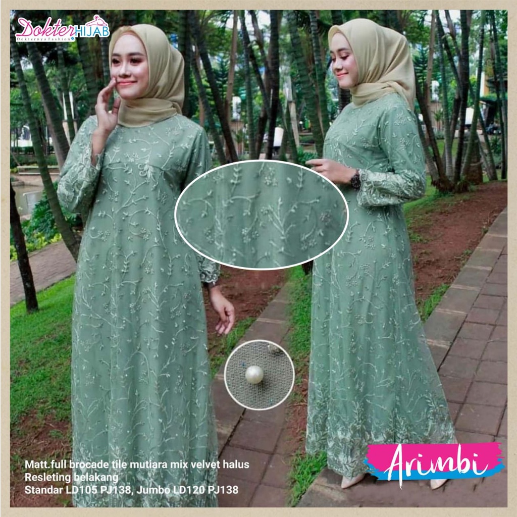 Gamis brokat LIDIA #3 Ld #120 Gamis brokat FULL MEMUTAR jumbo BROKAT TILE PREMIUM AURA GOWN #2