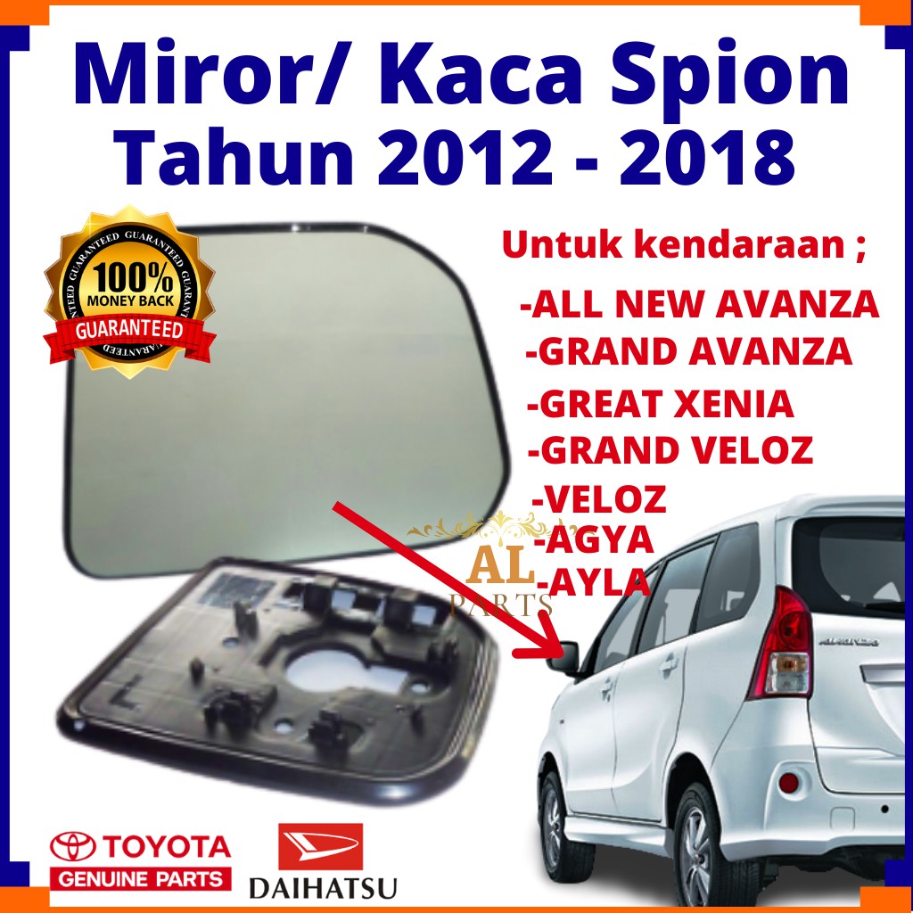 JGL Kaca Spion Agya/ Kaca Spion Avanza/ Kaca Spion Ayla/ Kaca Spion Xenia/ Kaca Spion Toyota