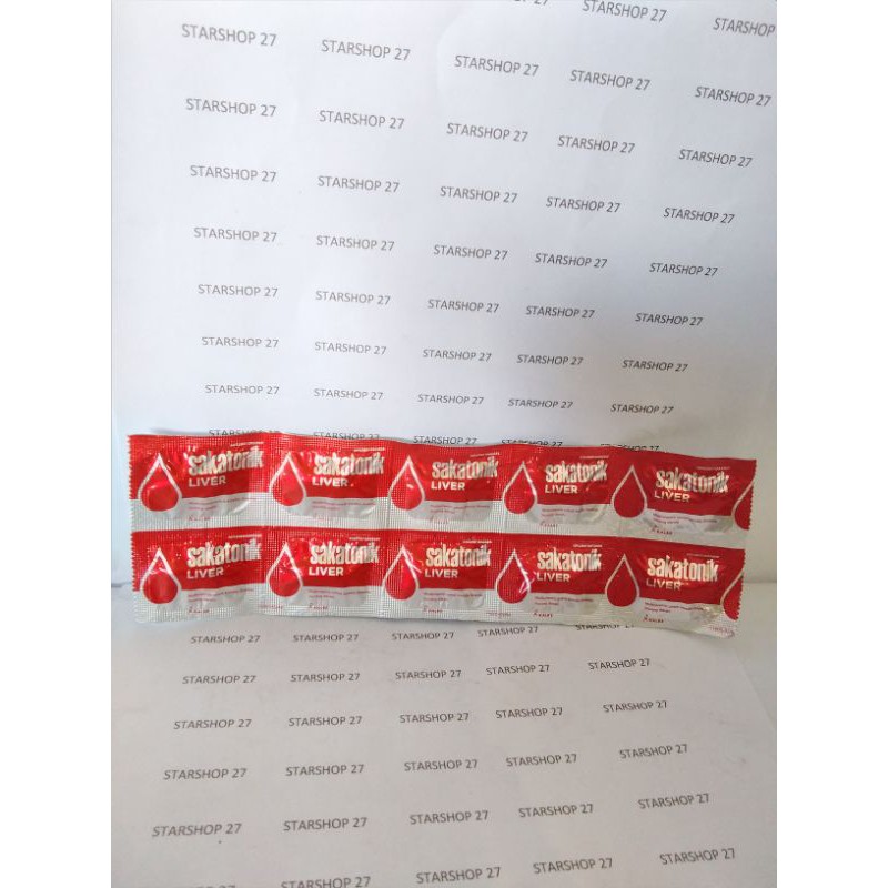 Sakatonik liver 10 tab vitamin penambah darah