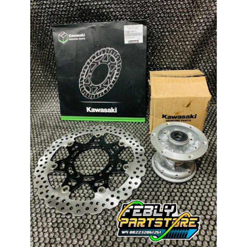 TROMOL DEPAN KLX DTRACKER D TRACKER ORI SET PIRINGAN DISC 300MM KAWASAKI0 TROMOL SET KLX DTRACKER OR