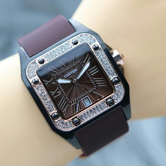 PENGIRIMAN CEPAT JAM TANGAN WANITA ORIGINAL✅ CARTIER RUBBER JAM TANGAN WANITA JAM TANGAN CARTIER