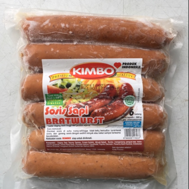 

Kimbo sosis bakar 6s 500gr