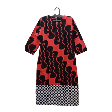 Gamis batik jumbo gamis batik kombinasi longdress batik sogan