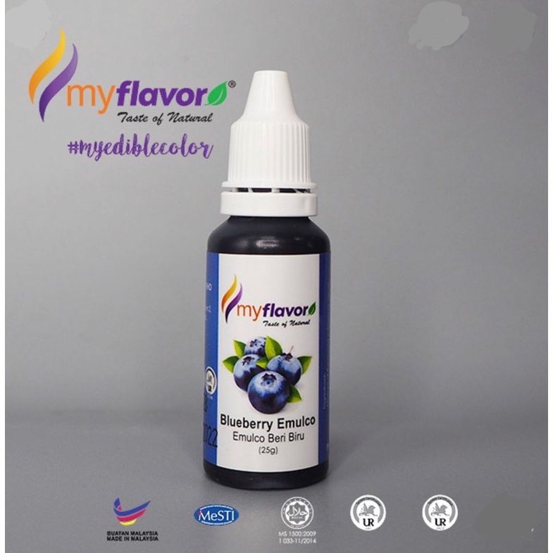 

my flavor blueberry emulco halal/ perisa pewarna makanan halal blueberry