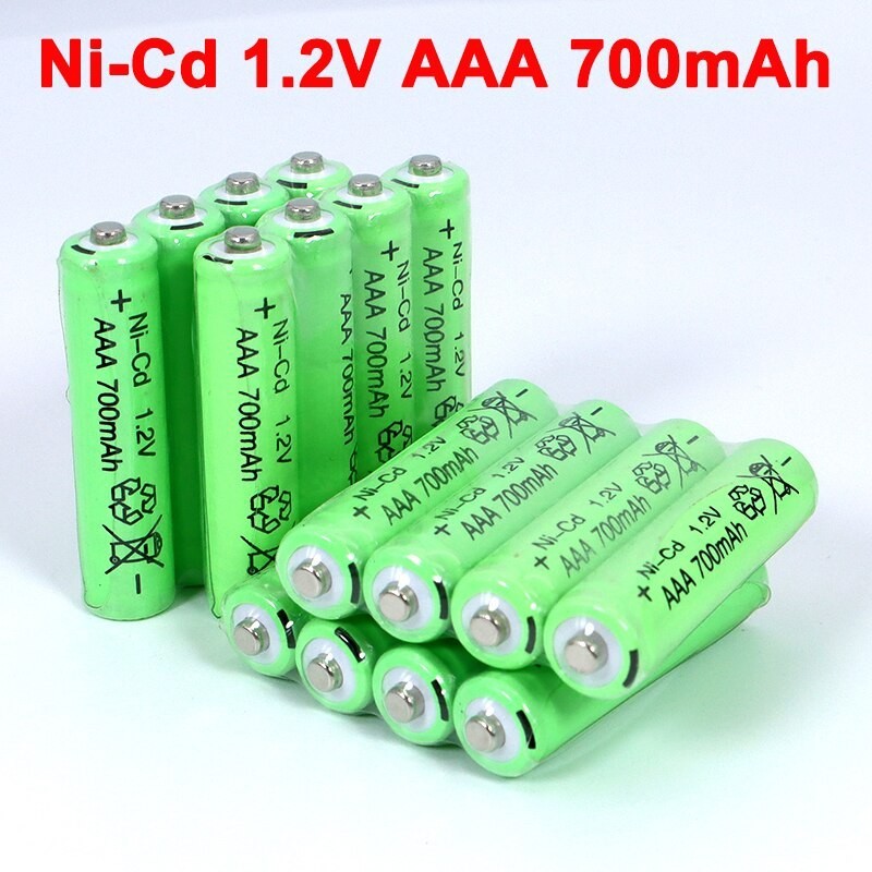 Battery AAA 600mah AAA 700Mah Nimh Rechargeable Baterai Charge Batre cas Ni-MH