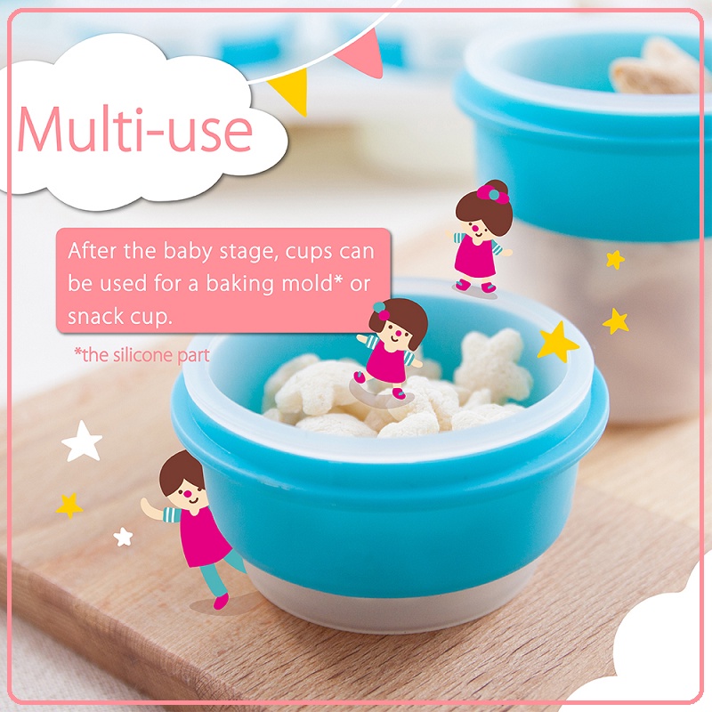 2Angels Silicone Baby Food Storage Cup | Wadah Mpasi