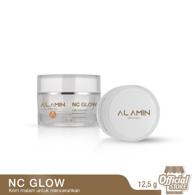 Alamin NC Glow Night Treatment Luminous Look | Krim Malam Brightening/Pencerah |