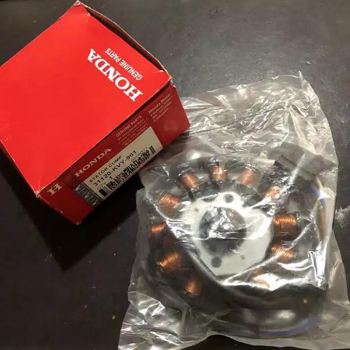 Spull Spul Assy Stator Stater Starter Motor Karbu Honda Beat Scoopy