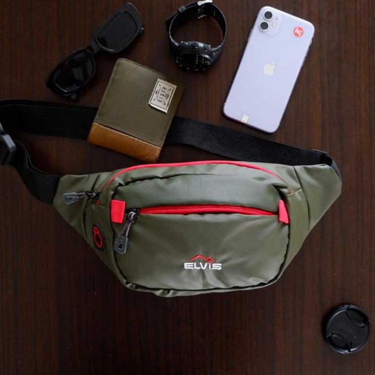 BIG DISKON ELVIS BAG tas selempang pria anti air/waistbag pria waterproof/waistbag waterproof elvis/