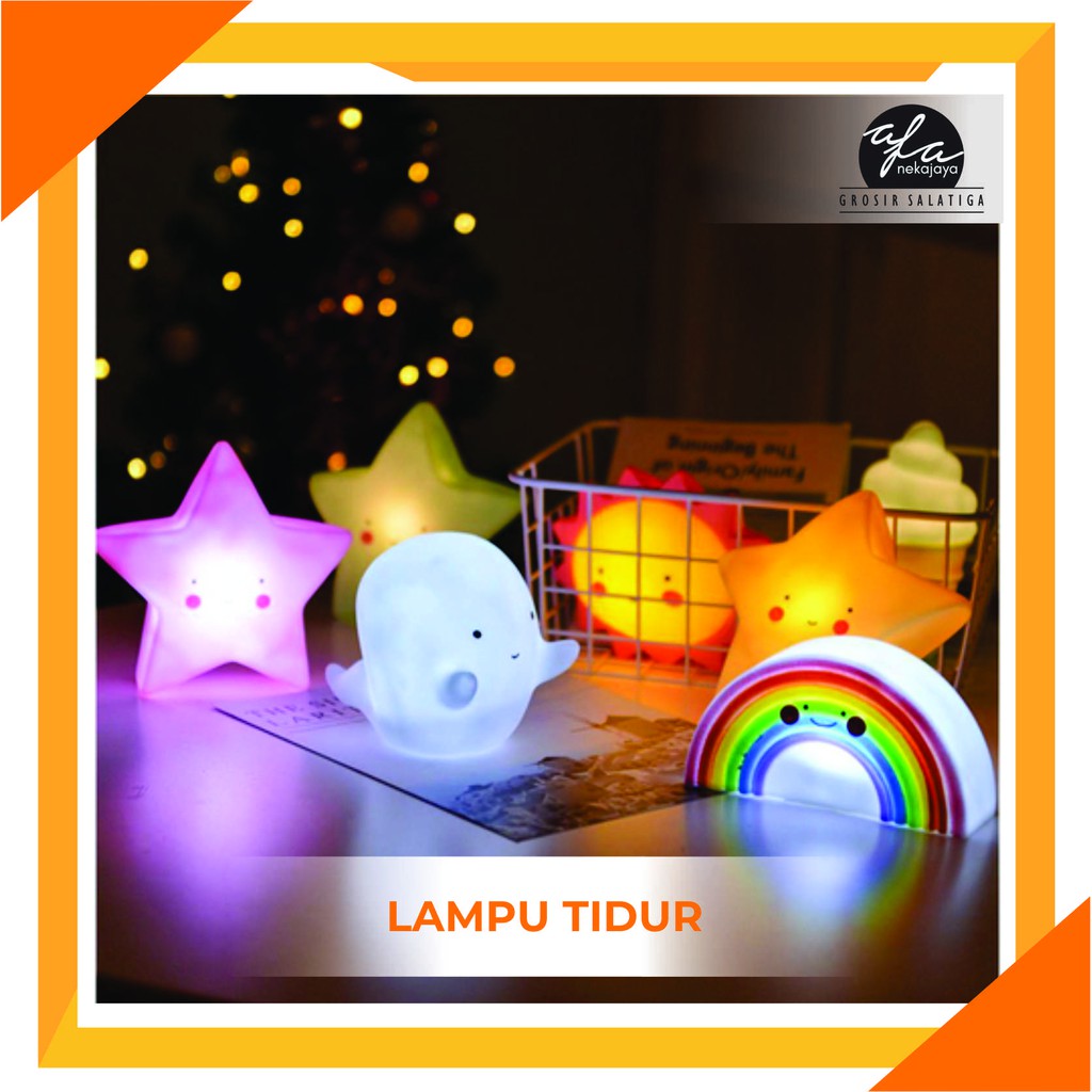 PROMO LAMPU  TIDUR  LED MOTIF KARAKTER MOTIF LUCU  anti panas 