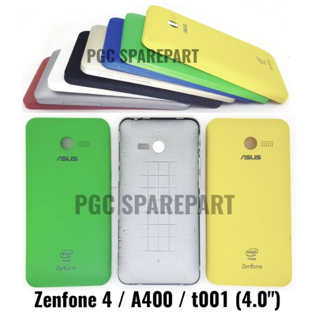 Backdoor Asus Zenfone 4 A400 A400cg T001 T00q 4 Tutup Casing Belakang Back Case Cover Too1 Shopee Indonesia