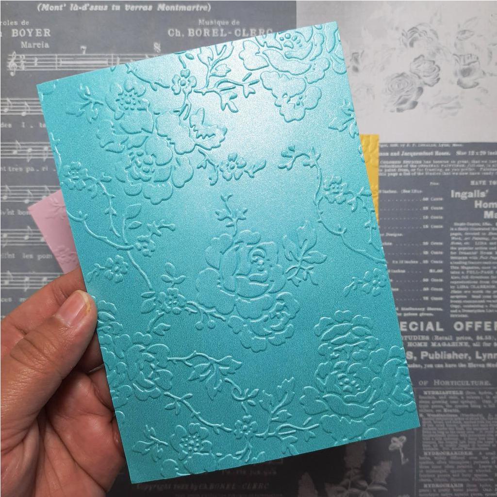 

Emboss Paper - ROSA - Embossing Folder Kertas Timbul