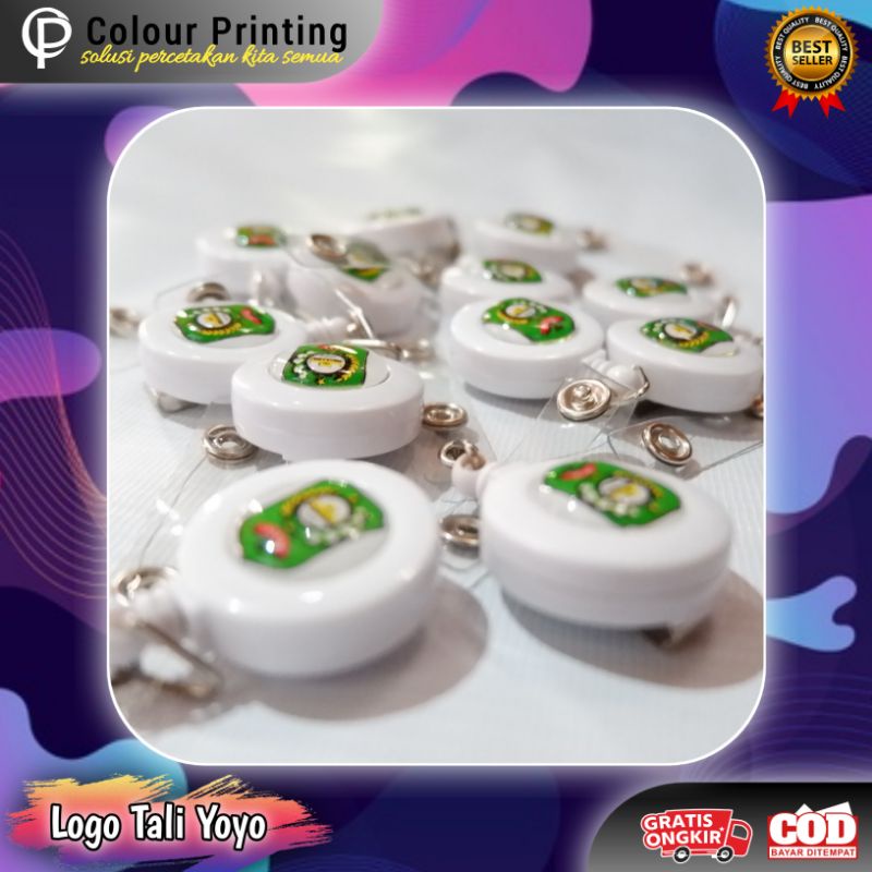 Tali Yoyo ID Card Custom Logo | Gantungan Id Card | Polos | Tanpa Minimal Order