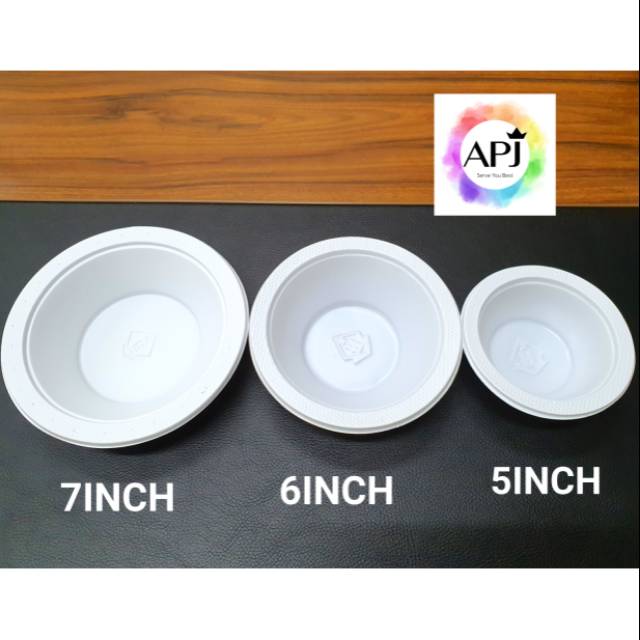 Jual Isi 50pcs Mangkok Plastik Putih Susu Mangkok Plastik Sekali