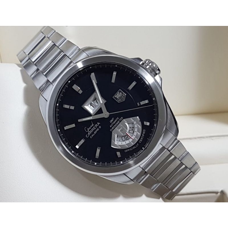 Tag Heuer Grand Carrera Calibre 8 Gmt Ref WAV5111 Jam Tangan Asli Watch Original