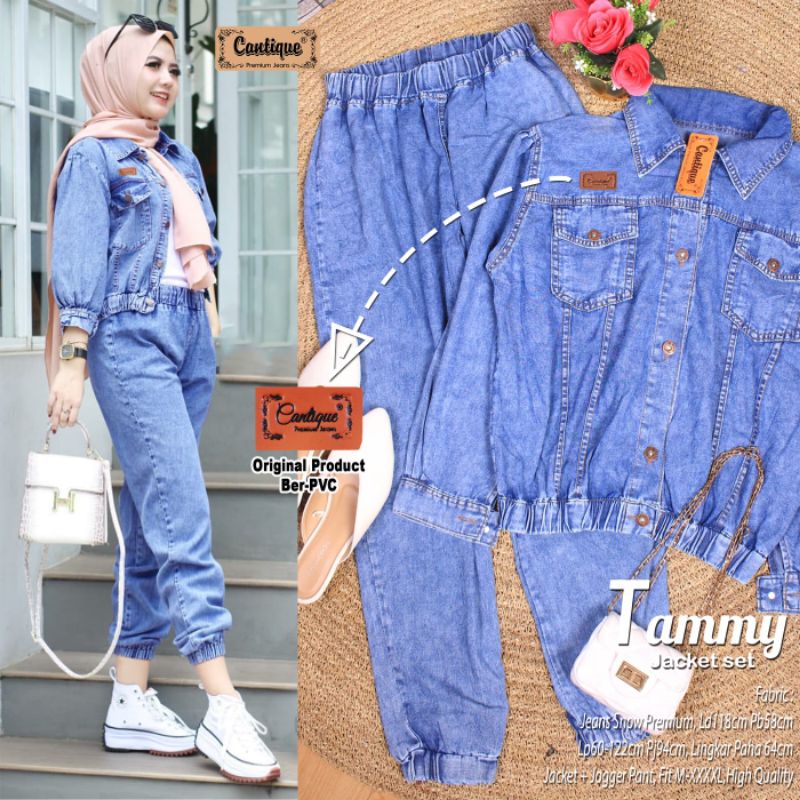 TAMMY JAKET SET JEANS JOGER PANTS DAN JACKET