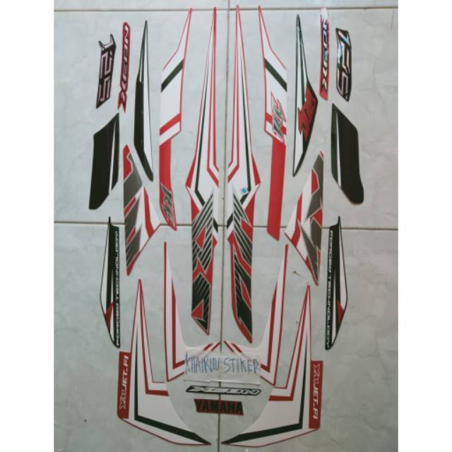 Striping stiker xeon rc merah