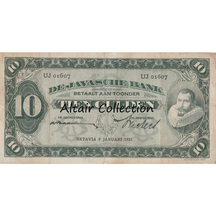 Uang Kuno 10 Gulden Coen