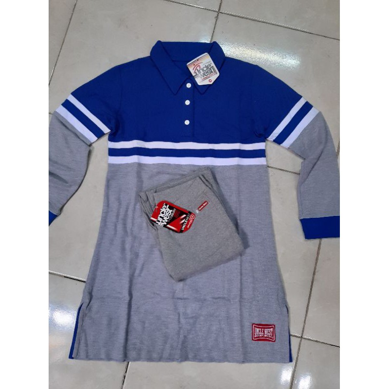 Tunik unclewest biru abu