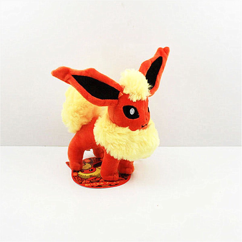 Boneka Plush Karakter Pokemon Flareon Jolteon Vaporeon Sylveon Eevee Ukuran 30CM Untuk Hadiah Anak