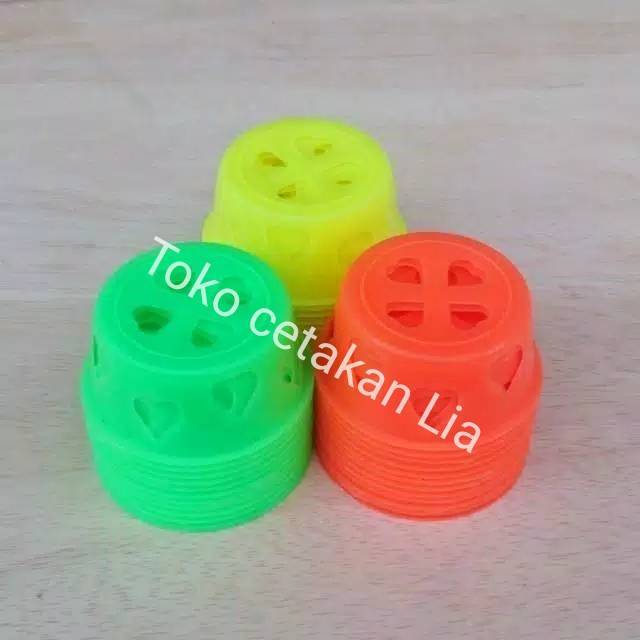 60pcs Cetakan bolu kukus plastik pendek