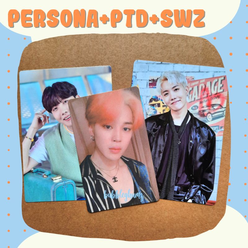BTS OFFICIAL MINI PHOTOCARD MPC PC PERSONA 2 JIMIN PTD SWZ JHOPE
