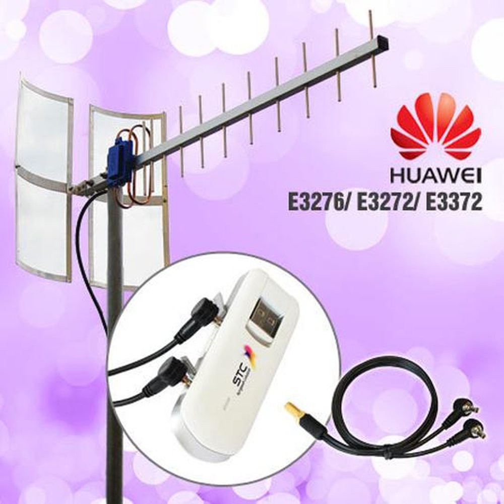 Antena modem untuk Huawei e3276 Yagi Grid TXR175 + Pigtail Dual