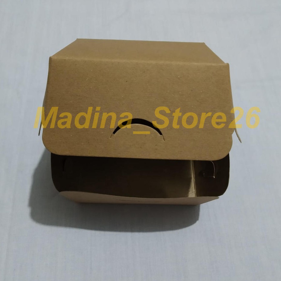 

MURAH !!! Dus Burger - Kardus Coklat - ( Uk. 10 x 8.5 x 7 ) Isi 50pcs