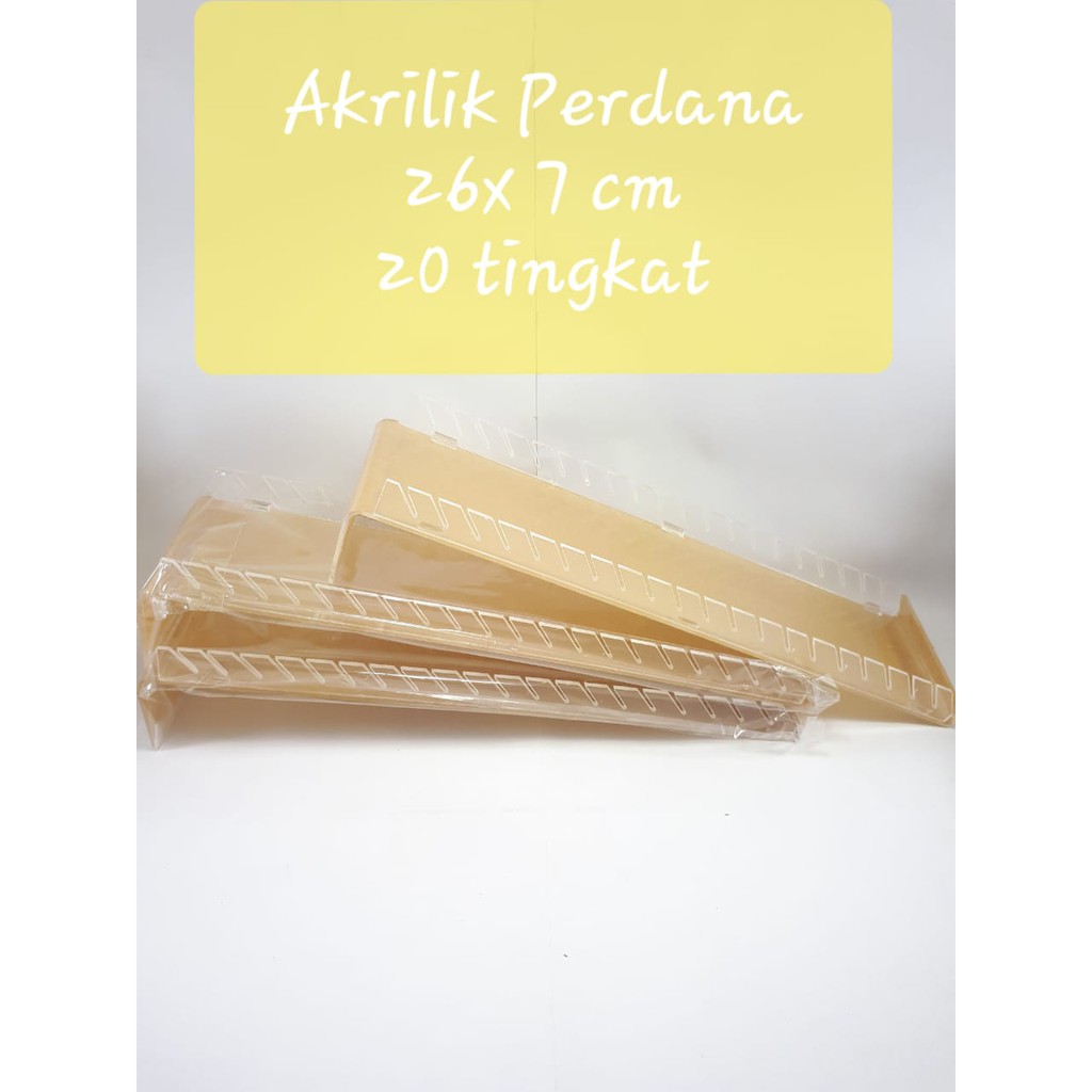 

Acrylic Perdana / tempat pajangan kartu 20 Tingkat/ akrilik voucer