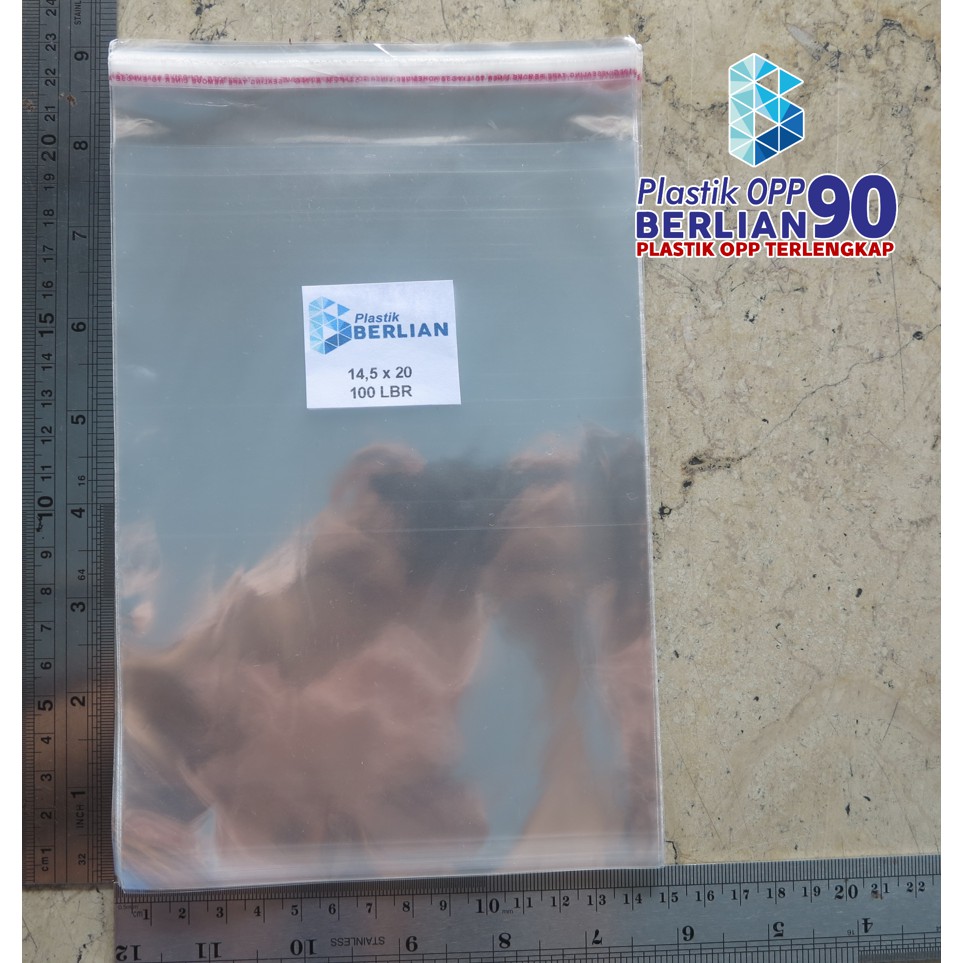

14,5X20 CM PLASTIK OPP (SEAL/LEM) TEBAL 18 MIC ASLI / PLASTIK KEMASAN YASIN / DVD