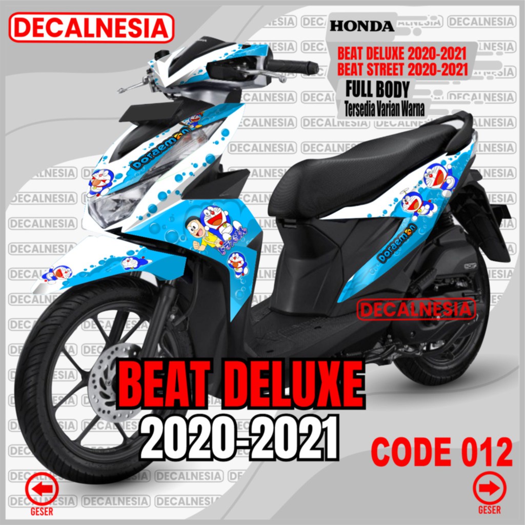 Decal Beat Deluxe 2021 2022 2023 Street New Full Body Stiker Doraemon Motor Honda 2020 Sticker Modif