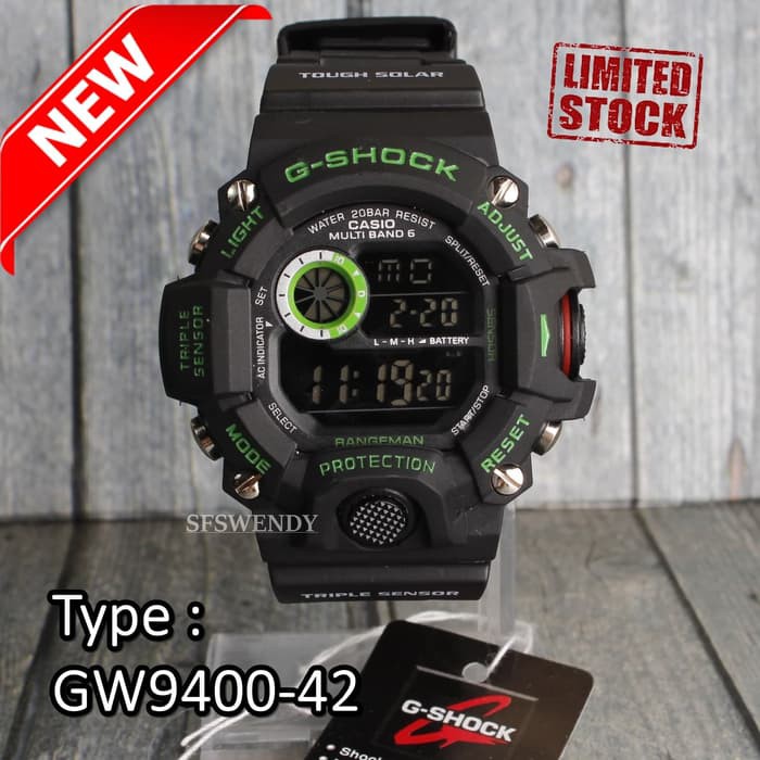 TERMURAH PALING MURAH     Jam tangan G Shock GW 9400 Rangeman army digital pria Berkualitas