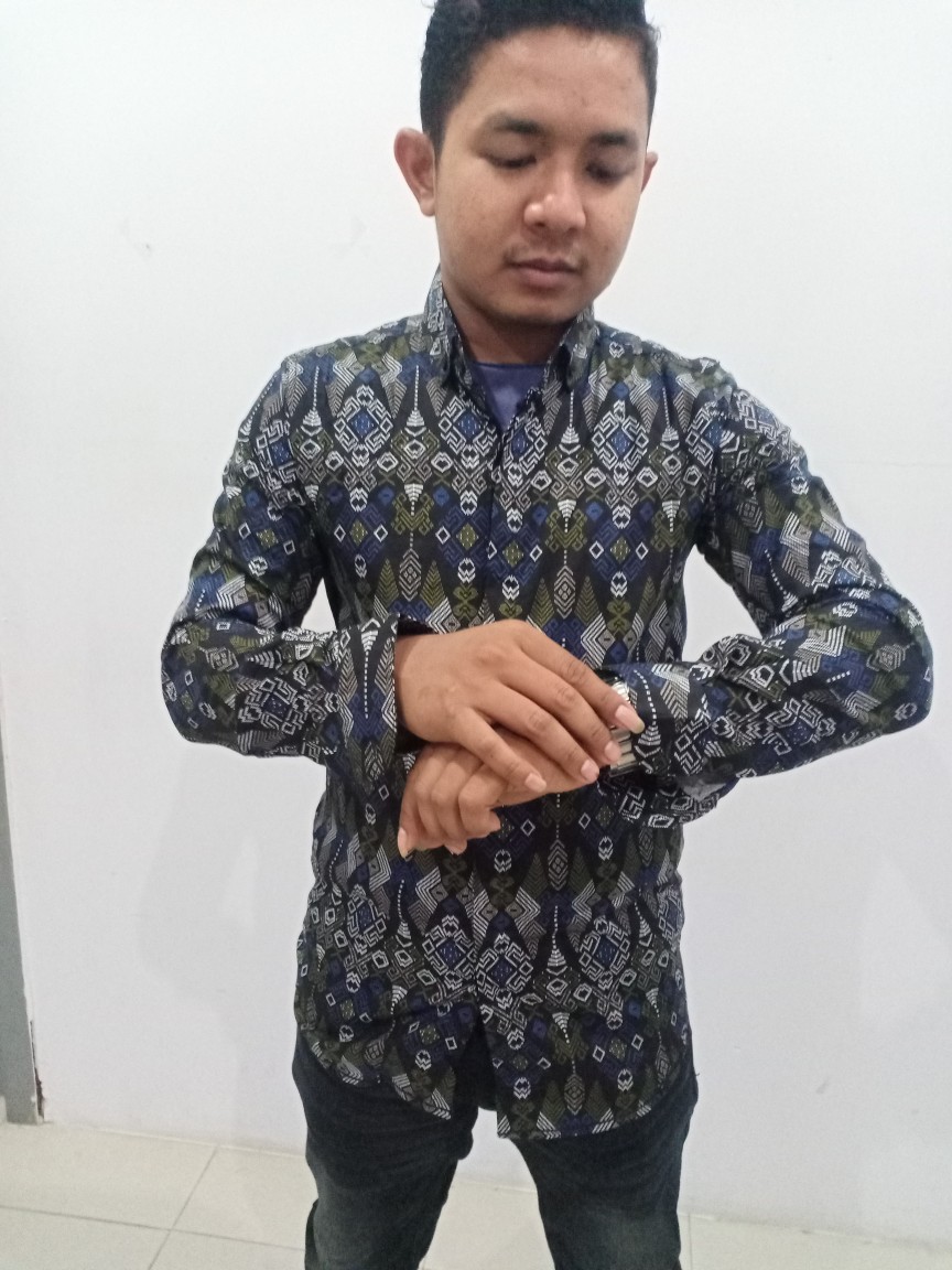 Kemeja Batik Pria Lengan Panjang Kemeja Batik Pria Slimfit Formal Kantoran