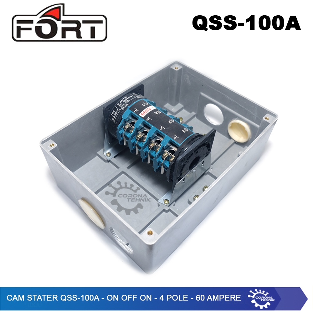 QSS-100A - Cam Stater  - On Off On - 4 Pole - 100 Ampere