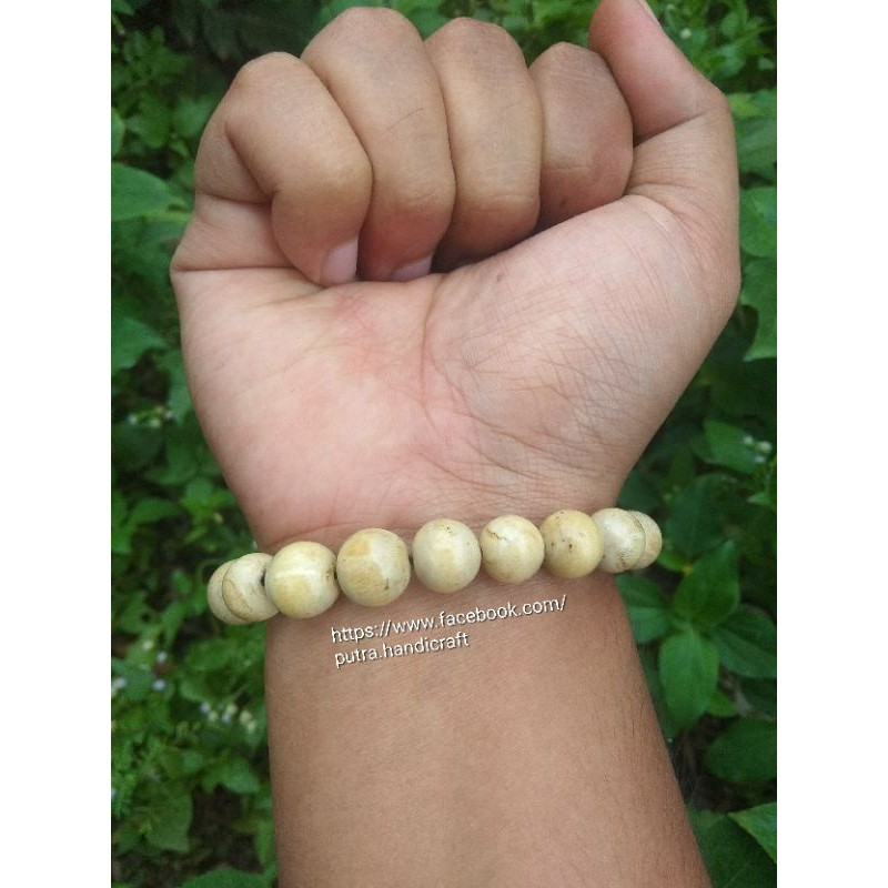 GELANG AKAR BAHAR/GELANG AKAR BAHAR PUTIH ASLI 10MM/GELANG KESEHATAN