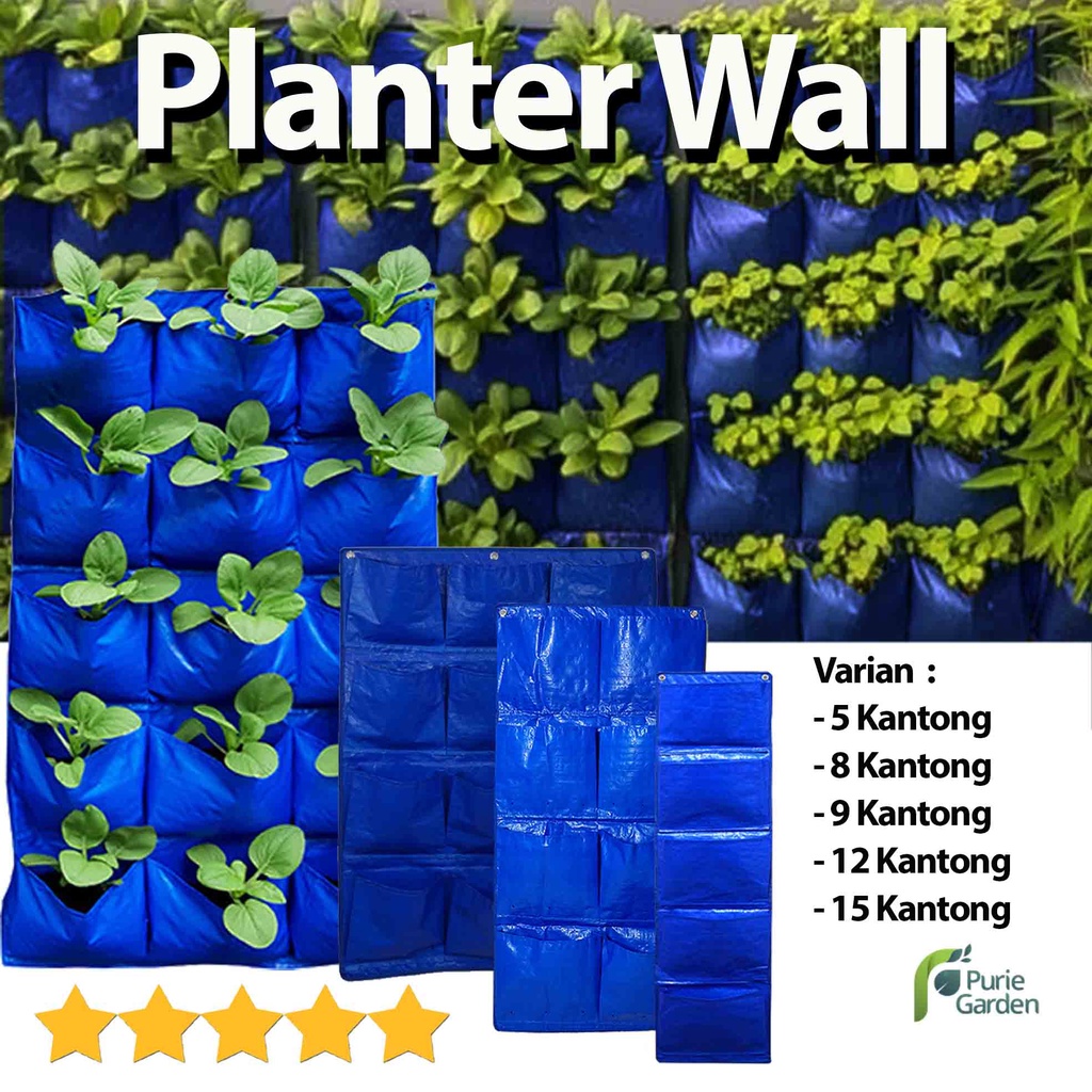 Wall Planter Bag Kantong Pot Tanaman Bunga Hias Gantung PG SBY