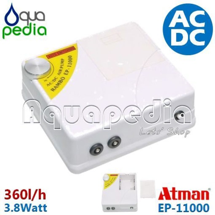 Atman Ac/Dc Air Pump Ep-11000 - D7A969 - Original Asli