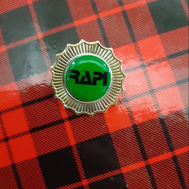 Pin bros logo RAPI model matahari
