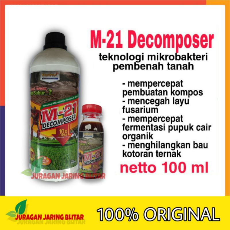 M21 DECOMPOSER dekomposer probiotik pembuat kompos lebih cepat