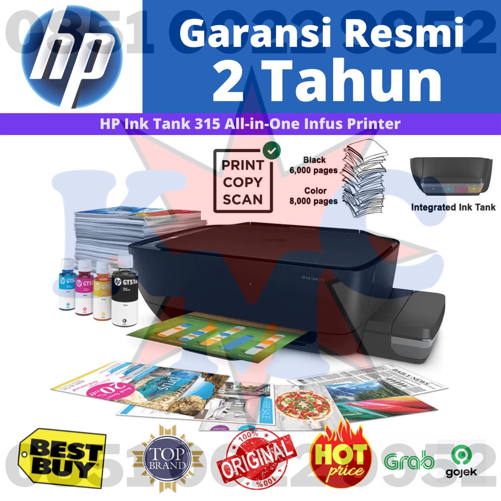 HP INK TANK 315 PRINTER INFUS ALL IN ONE