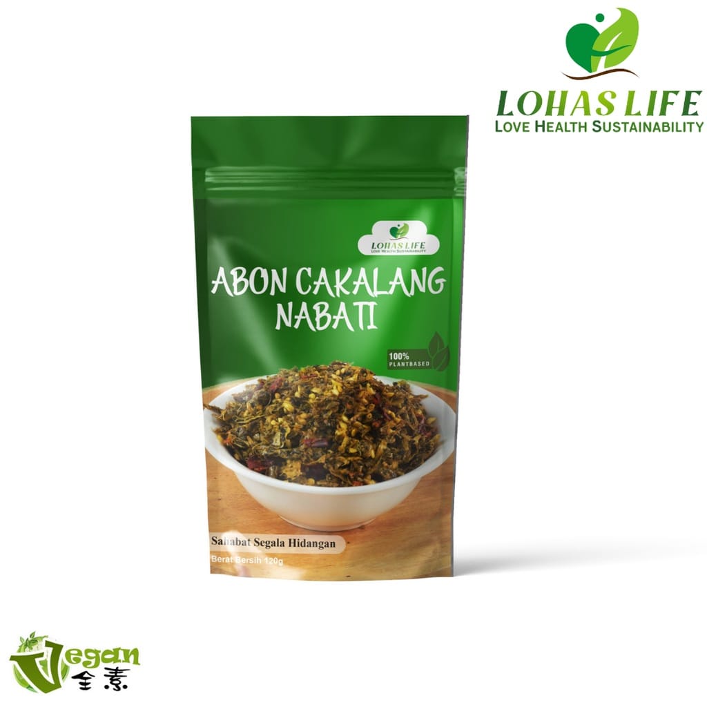 

DSO 464 - Abon Cakalang / Rendang / Ebi Vegan Vegetarian cap LOHAS LIFE