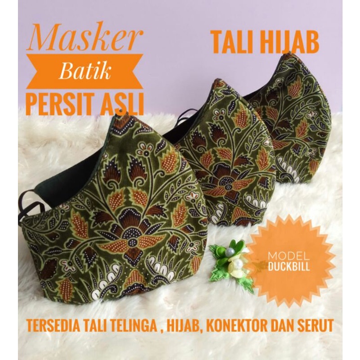 Masker Batik Persit ASLI Duckbill