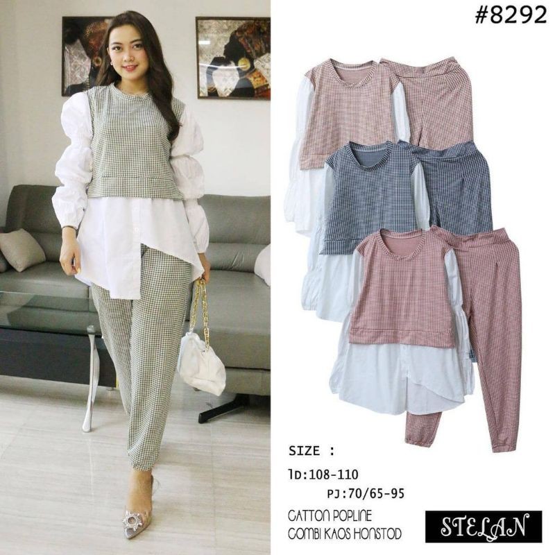 Set Nooz 8292 | Stelan wanita by Nooz | grosir setelan perempuan